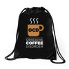 coffee addiction Drawstring Bags