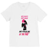 she's beauty she's grage she's punch you in the face V-Neck Tee