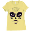 girl day of the dead Ladies Fitted T-Shirt