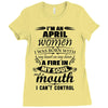I Am An April Women Ladies Fitted T-Shirt