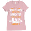 Super Cool Daughter Of A Freaking Awesome Dad Ladies Fitted T-Shirt