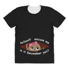 December  Peeking Out Baby Girl All Over Women's T-shirt
