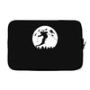 skiier moon moonlight silhouett Laptop sleeve