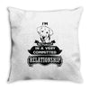 I Am Golden Retriever Actually In A Very Commited Relationship Throw Pillow