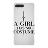 a girl has no costume (black) iPhone 7 Plus Case