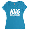 hug machine funny joke Women's Triblend Scoop T-shirt