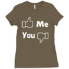 me you facebook Ladies Fitted T-Shirt