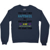 you can't buy happiness, but you can adopt a cat and that's pretty muc Crewneck Sweatshirt