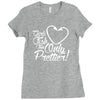 girls fish too only prettier Ladies Fitted T-Shirt
