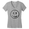 smiley dissection Women's V-Neck T-Shirt