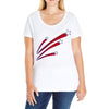 stars and stripes Ladies Curvy T-Shirt