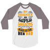 My Daughter Super Awesome Dad 3/4 Sleeve Shirt