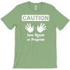 caution! jazz handsfunny jazz dance comic boogie camp trumpet T-Shirt