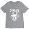 sundays are for football foot ball V-Neck Tee