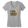 beer pong Women's V-Neck T-Shirt