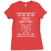 meowy christmas Ladies Fitted T-Shirt