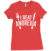 i beat anorexia Ladies Fitted T-Shirt