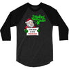 heapy new year funny santa claus christmas 3/4 Sleeve Shirt