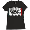 never judge a book by its movie Ladies Fitted T-Shirt