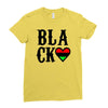 black love Ladies Fitted T-Shirt