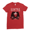 crimson red Ladies Fitted T-Shirt