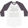 save the chubby unicorns 3/4 Sleeve Shirt