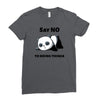 say no to doing things Ladies Fitted T-Shirt