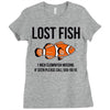 lost fish Ladies Fitted T-Shirt