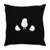 Chicken and Little Chick Throw Pillow