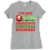 ocd obsessive christmas disorder Ladies Fitted T-Shirt