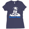 dads army stupid boy Ladies Fitted T-Shirt