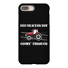 case ih red tractor boy comin' through iPhone 8 Plus