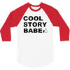 cool story bro t shirt small funny awesome meme nerdy geeky humor frat 3/4 Sleeve Shirt