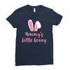 Mommy's Little Bunny Easter Themed Ladies Fitted T-Shirt