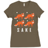 four fox sake Ladies Fitted T-Shirt