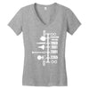 spaceship timeline funny  sci fi star retro wars trek joke cool Women's V-Neck T-Shirt