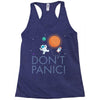 spacex don't panic in space Racerback Tank