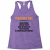 February Girl Hated By Many Racerback Tank