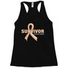 Survivor Of Uterine Cancer Racerback Tank