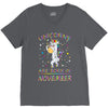 UNICORNS ARE BORN IN NOVEMBER V-Neck Tee