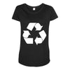 recycle symbol Maternity Scoop Neck T-shirt