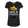 hola bitchachos Maternity Scoop Neck T-shirt