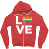 lgbt love Zipper Hoodie