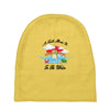 a turtle made it to the water Baby Beanies