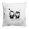 i love you Throw Pillow