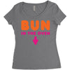 Bun in the Oven Women's Triblend Scoop T-shirt