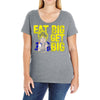 eat big get big Ladies Curvy T-Shirt