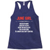 June Girl Hated By Many Racerback Tank