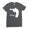 ishoot   camera photographer trained shooting funny gun photo gift tee Ladies Fitted T-Shirt