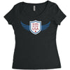 born in the usa Women's Triblend Scoop T-shirt